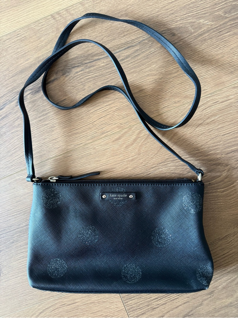 Kate Spade New York Glitter Polka Dot Crossbody Bag